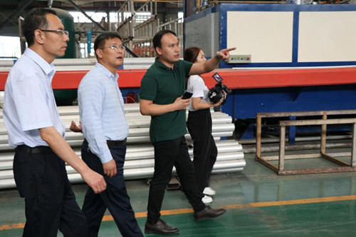 周口市副市長胡軍蒞臨天子鋁業(yè)調(diào)研